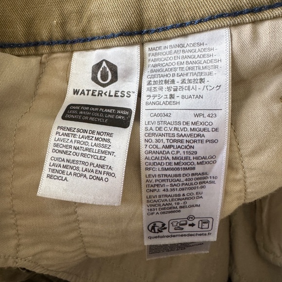 Levi's XX Chino Men's Standard Taper Casual Khaki Twill Pant Tan Size 32 Comfort - Picture 8 of 15